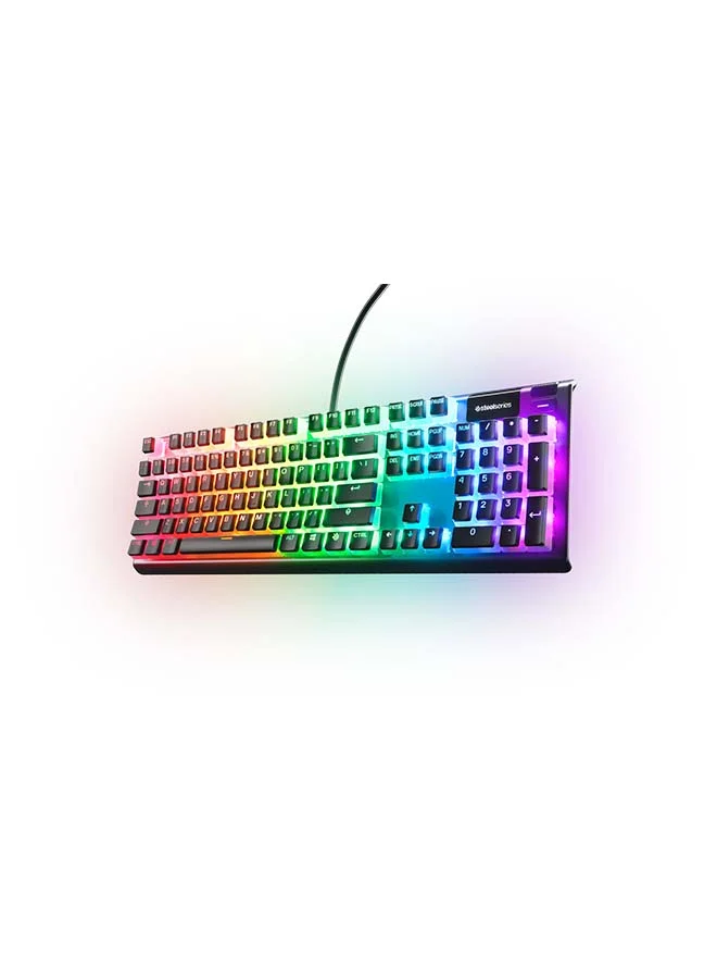 PrismCaps Pudding Keycaps Set Double Shot PBT Mechanical Keyboard Replacement (Black, 104 Keys) d58w5