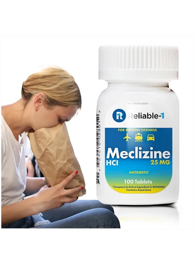 Reliable-1 Laboratories Meclizine HCL 25mg Tablets (100 Count) tklfn