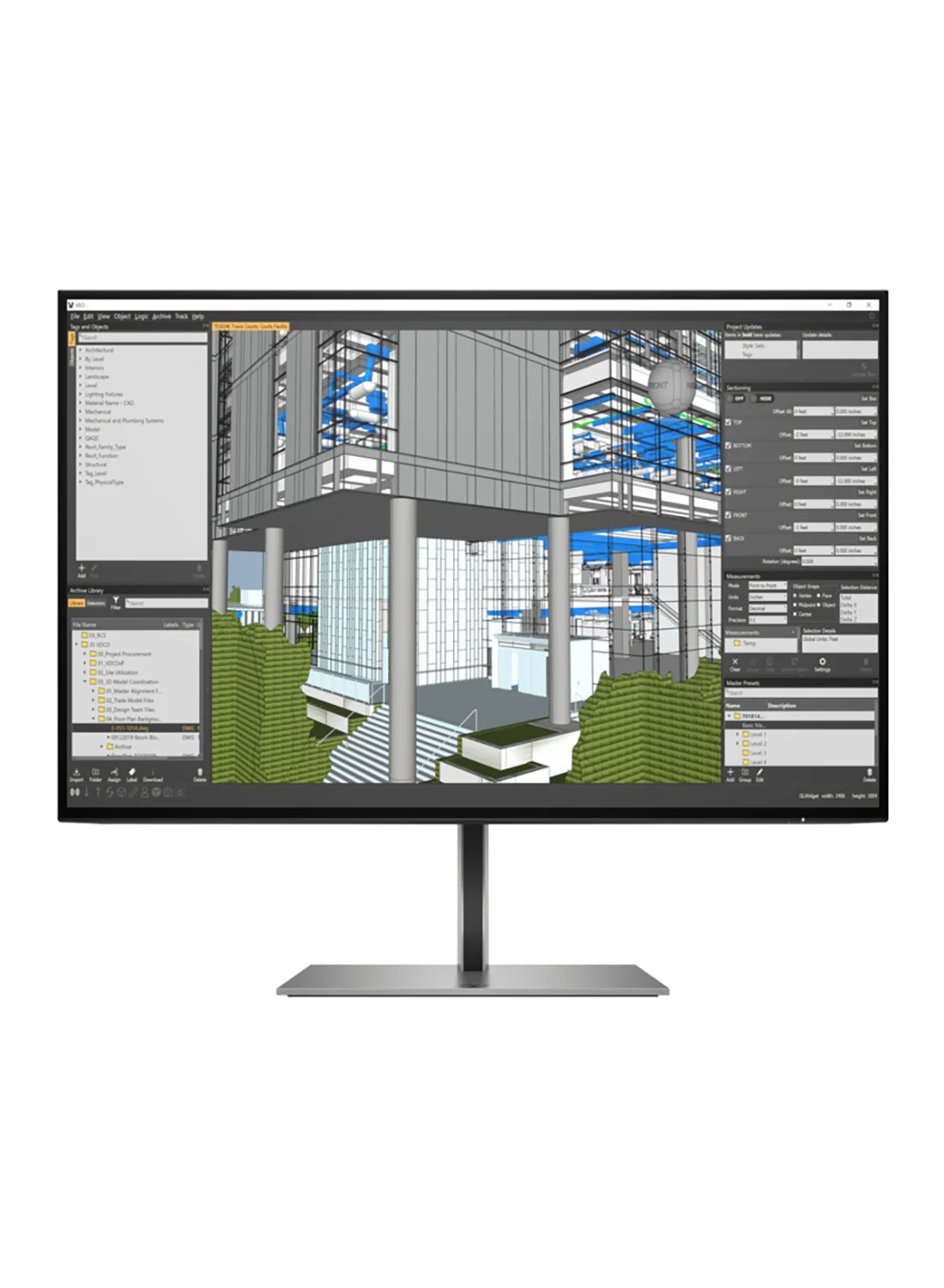Professional 24-inch WUXGA LED Monitor (1920 x 1200) 16:10 Aspect Ratio with HDMI and DisplayPort Connectivity (Black) 42imt