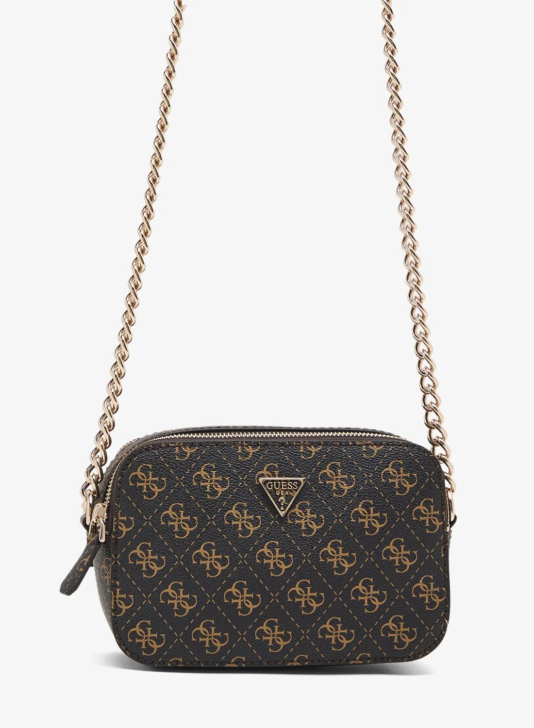 Premium Logo Detail Zip Through Crossbody Bag (Elegant Design, Compact Size) c9yat