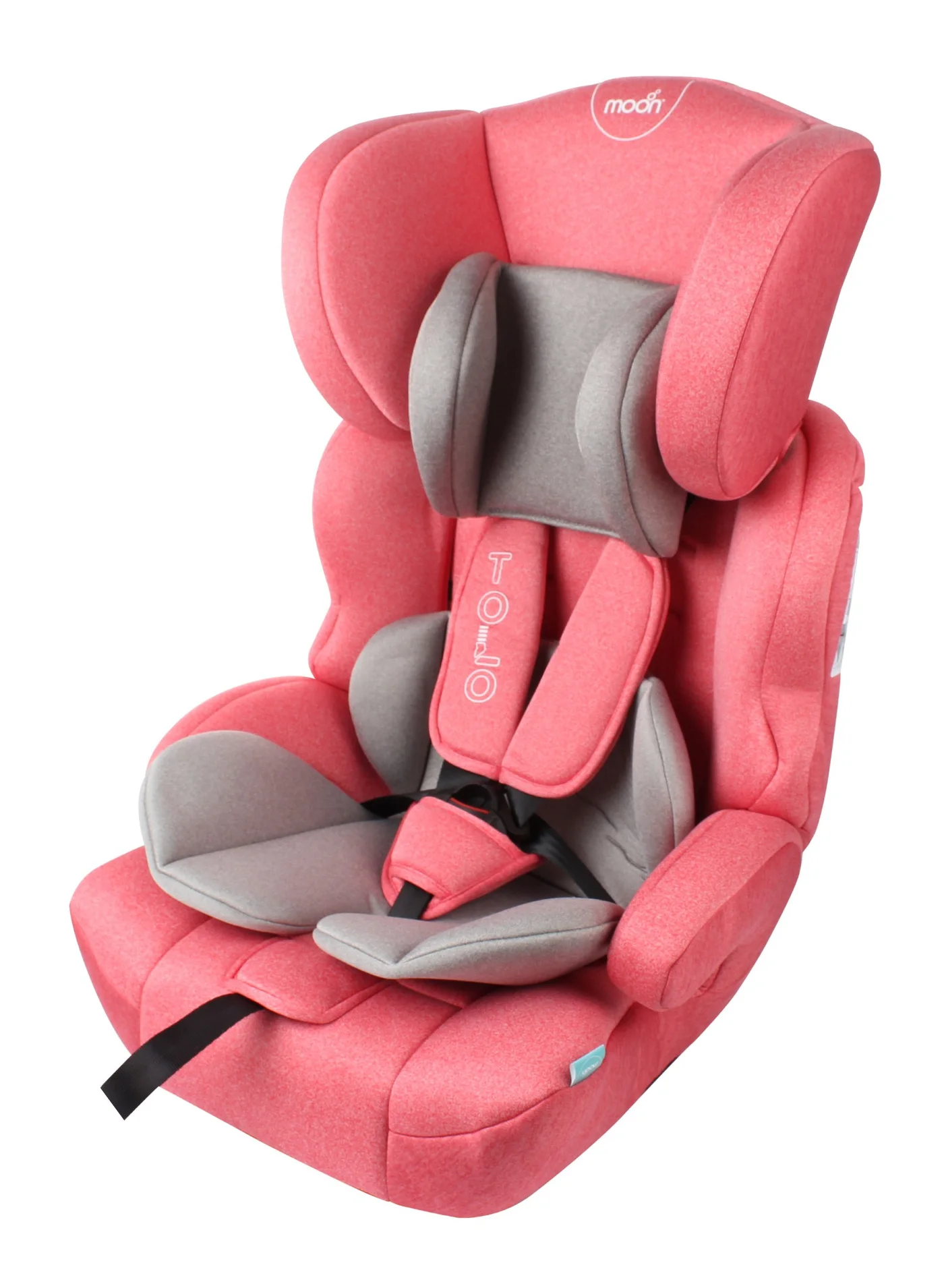 Moon Forward-Facing Booster Car Seat Group 1/2/3 Adjustable Headrest with Comfort Padding (Pink, 9-36kg) vqc5o