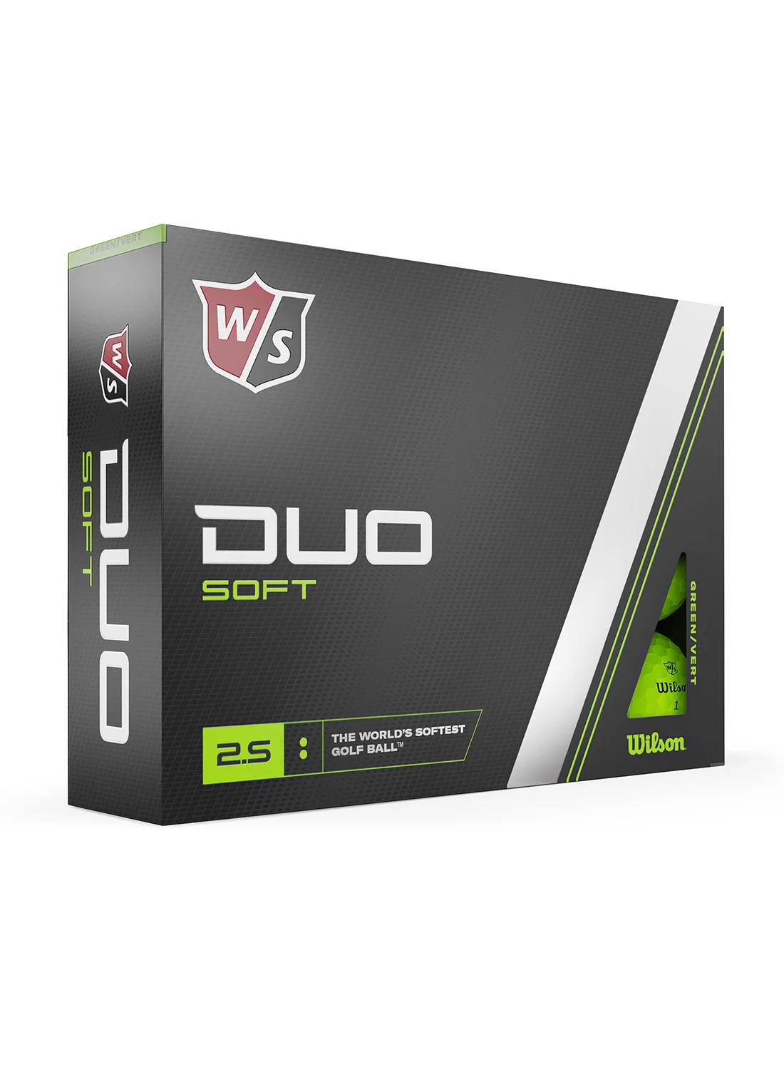 Wilson Duo Golf Balls Premium Low-Compression Distance Performance (Green, 12 Pack) nw63t