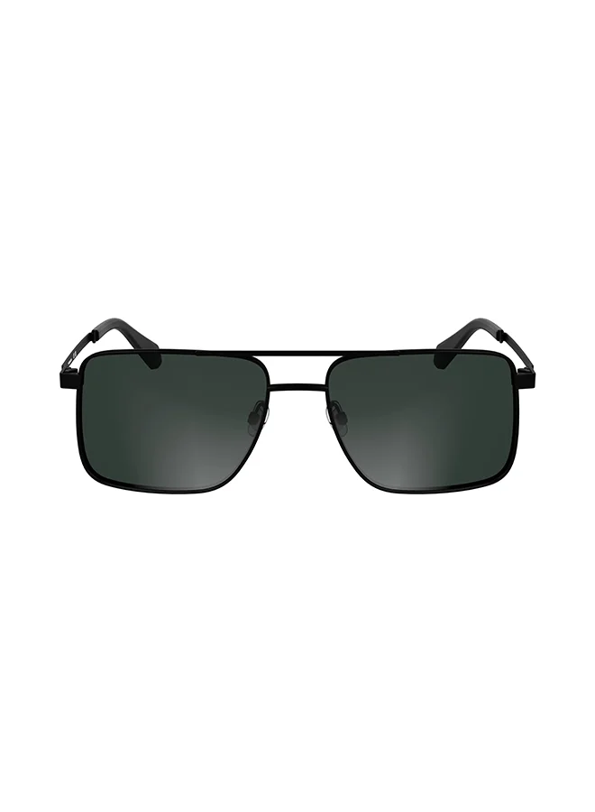 Premium Full Rim Metal Sunglasses for Men and Women (Matte Black, 58mm) 8uhw3