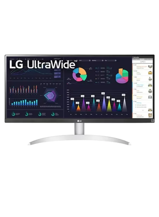 Ultra-HD 29-inch UltraWide FHD Computer Monitor IPS Display with HDR 10 and USB Type-C (White, 29-inch) vib10