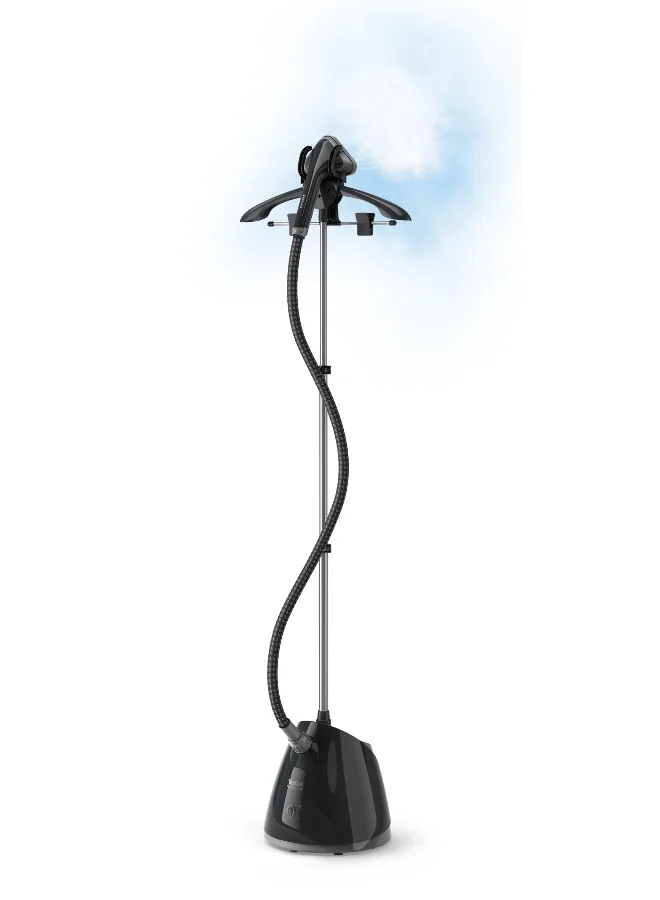 Professional Upright Garment Steamer High-Efficiency Fabric Wrinkle Remover (Black, 1.5 L) xshb6