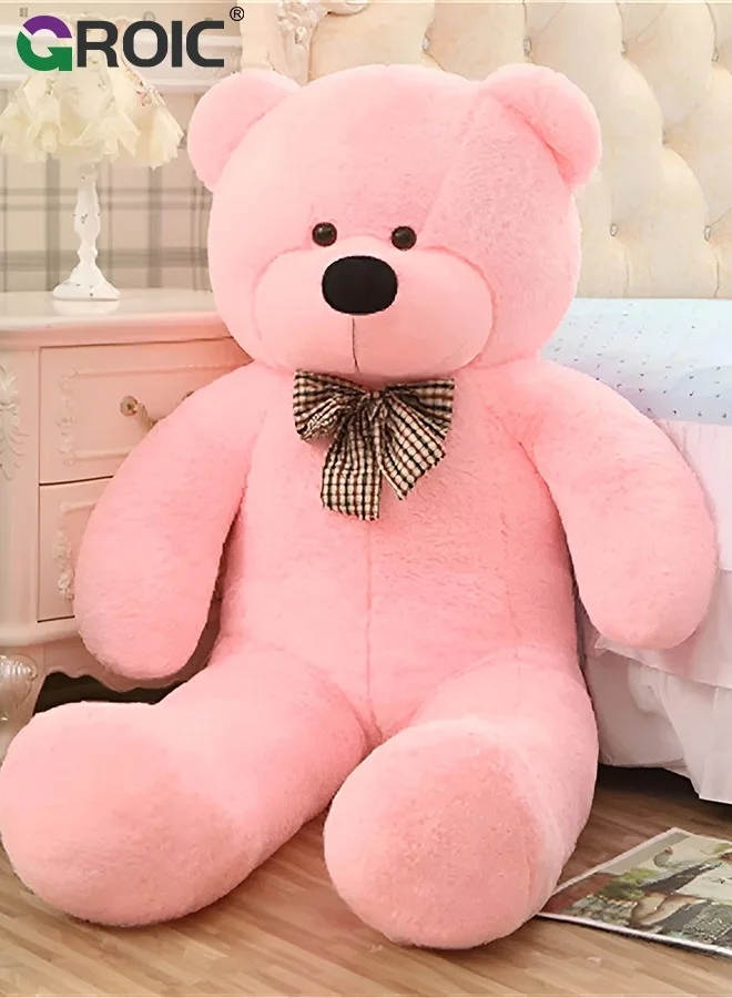 GROIC Large Plush Teddy Bear Soft Stuffed Animal Toy Premium Fluffy Cuddly Gift for Kids and Home Decor (Pink, 80 cm) g5v0d