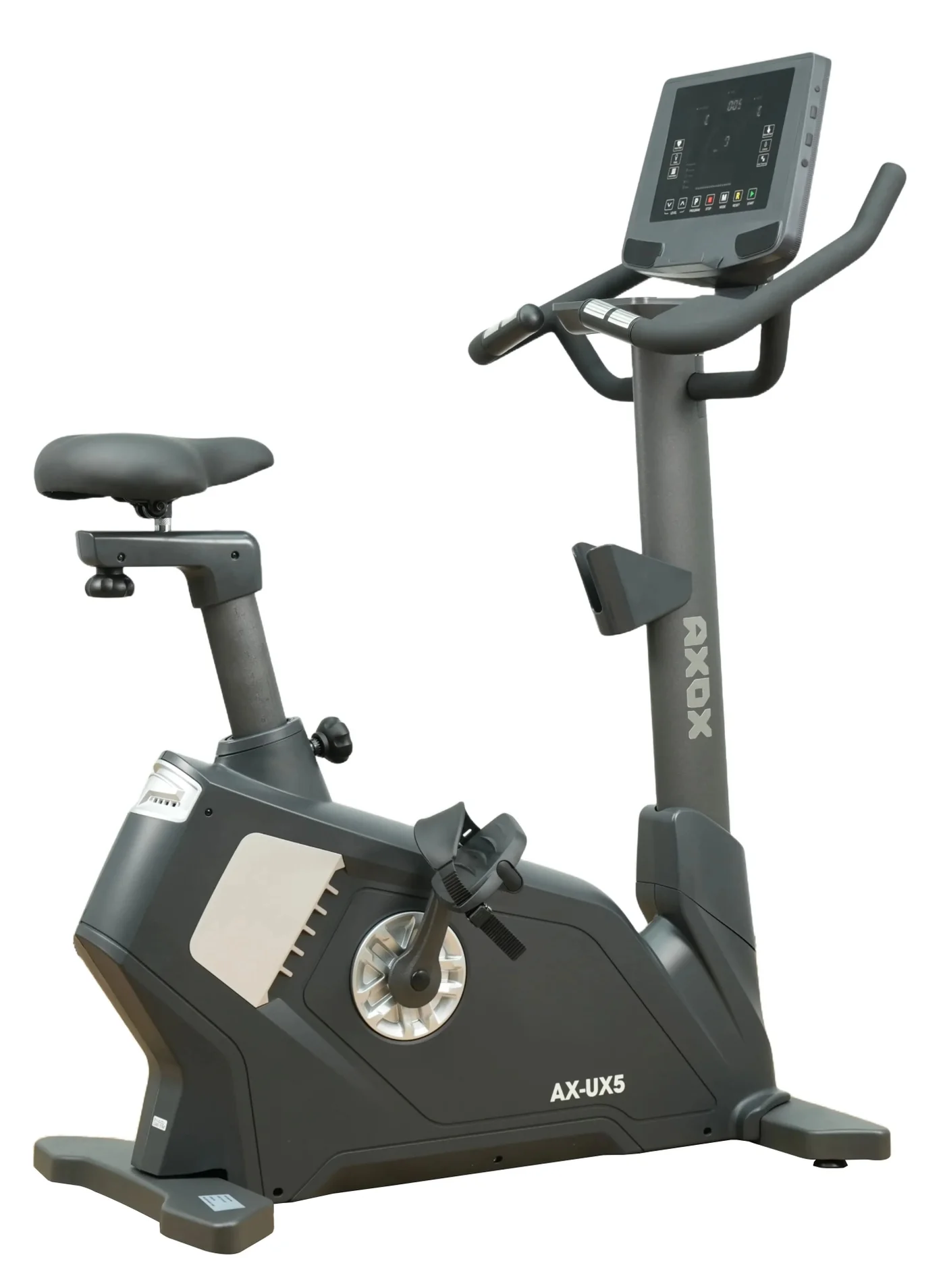 AXOX Ux5.0 Upright Exercise Bike with 32 Resistance Levels and Wireless Charging (Professional Home Fitness Equipment) 5hvjl