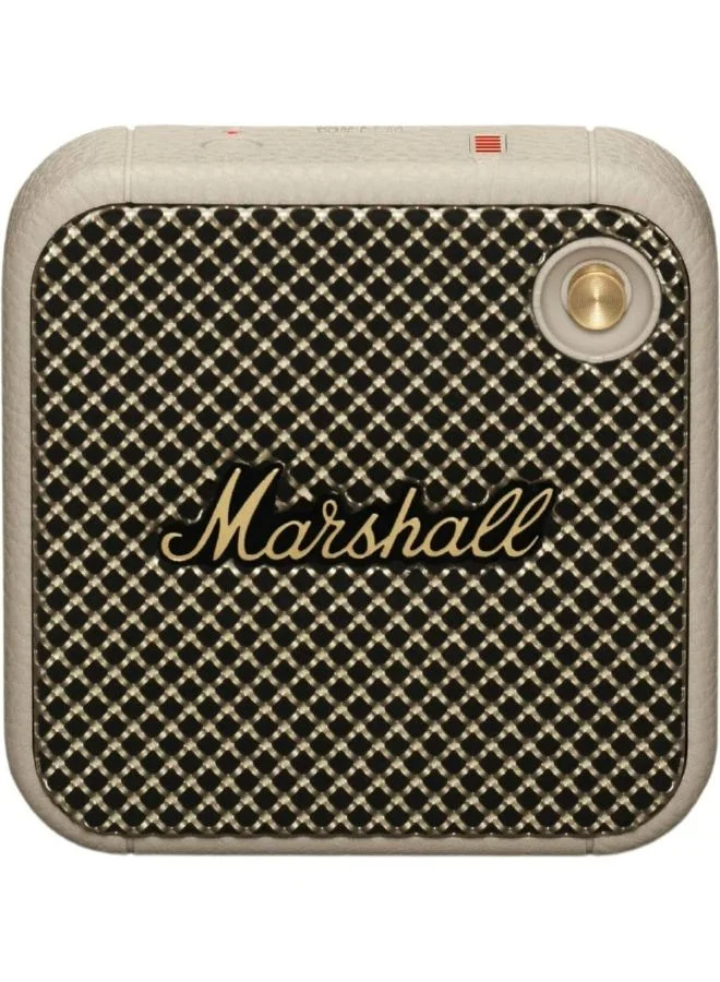 Premium Portable Wireless Bluetooth Speaker Compact Waterproof Audio System (Cream) 0aehh