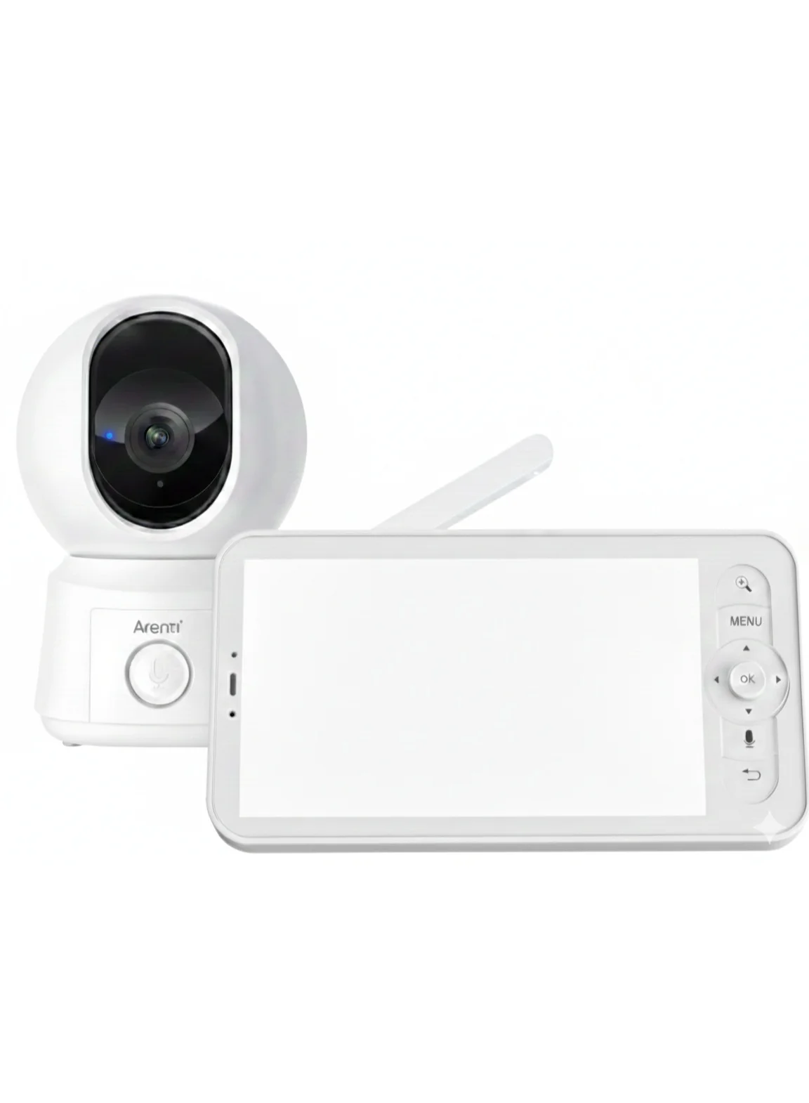 Arenti 1080P Wi-Fi Video Baby Monitor with LCD Screen (2MP, Night Vision, Two-Way Audio) jvk09