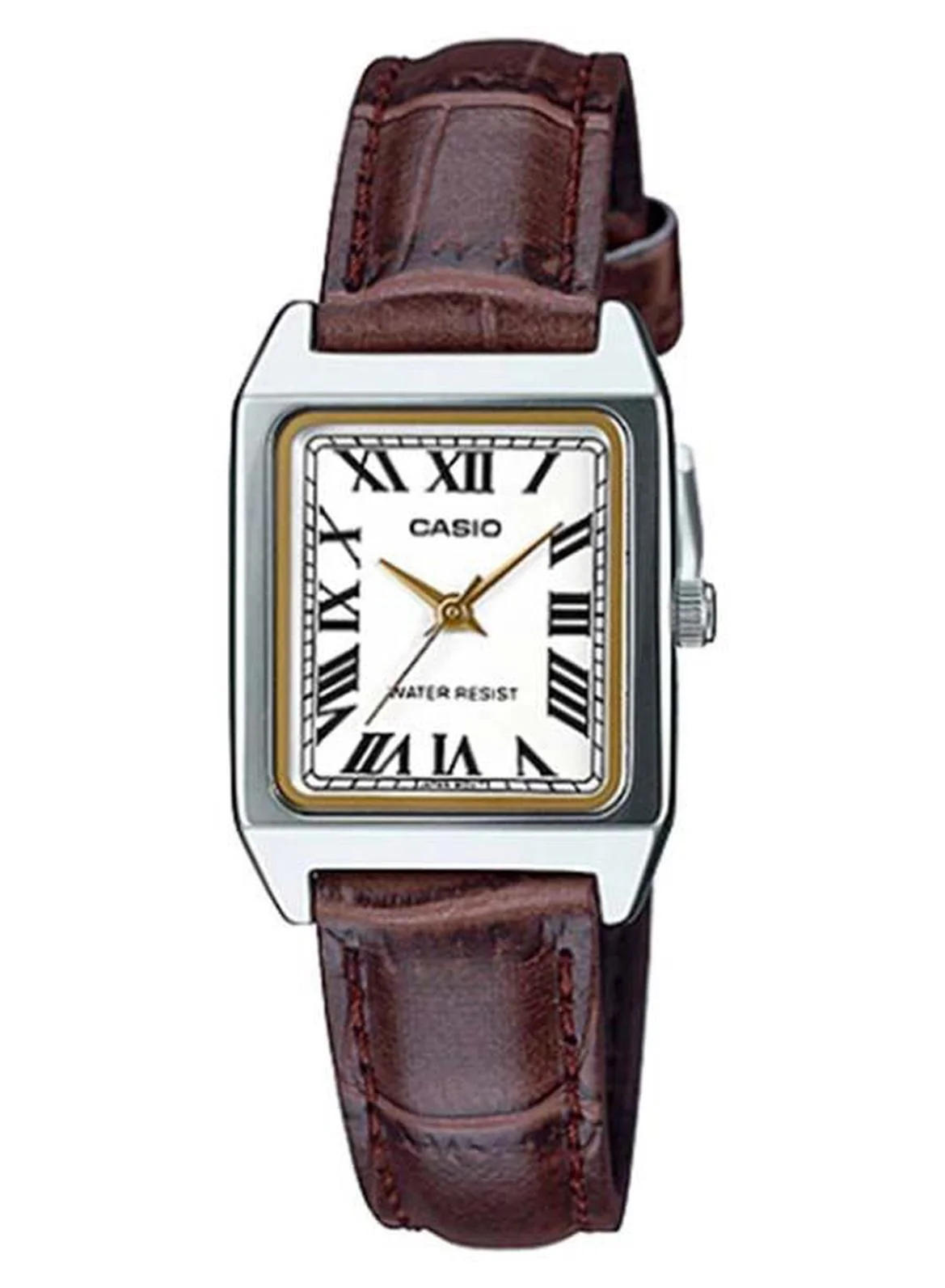 Premium Leather Analog Quartz Wrist Watch for Women (Elegant White Dial, Standard Size) a5num