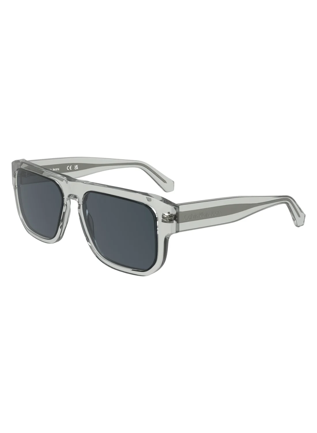 Premium Acetate Full Rim Sunglasses for Men and Women (Crystal to Striped Blue, 55mm) 7eeh4