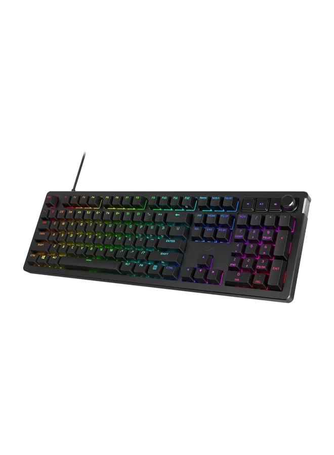Premium Mechanical Gaming Keyboard Hot-Swappable Linear Switches with Ambient Light Sensor English/Arabic Layout (Black) 998mu