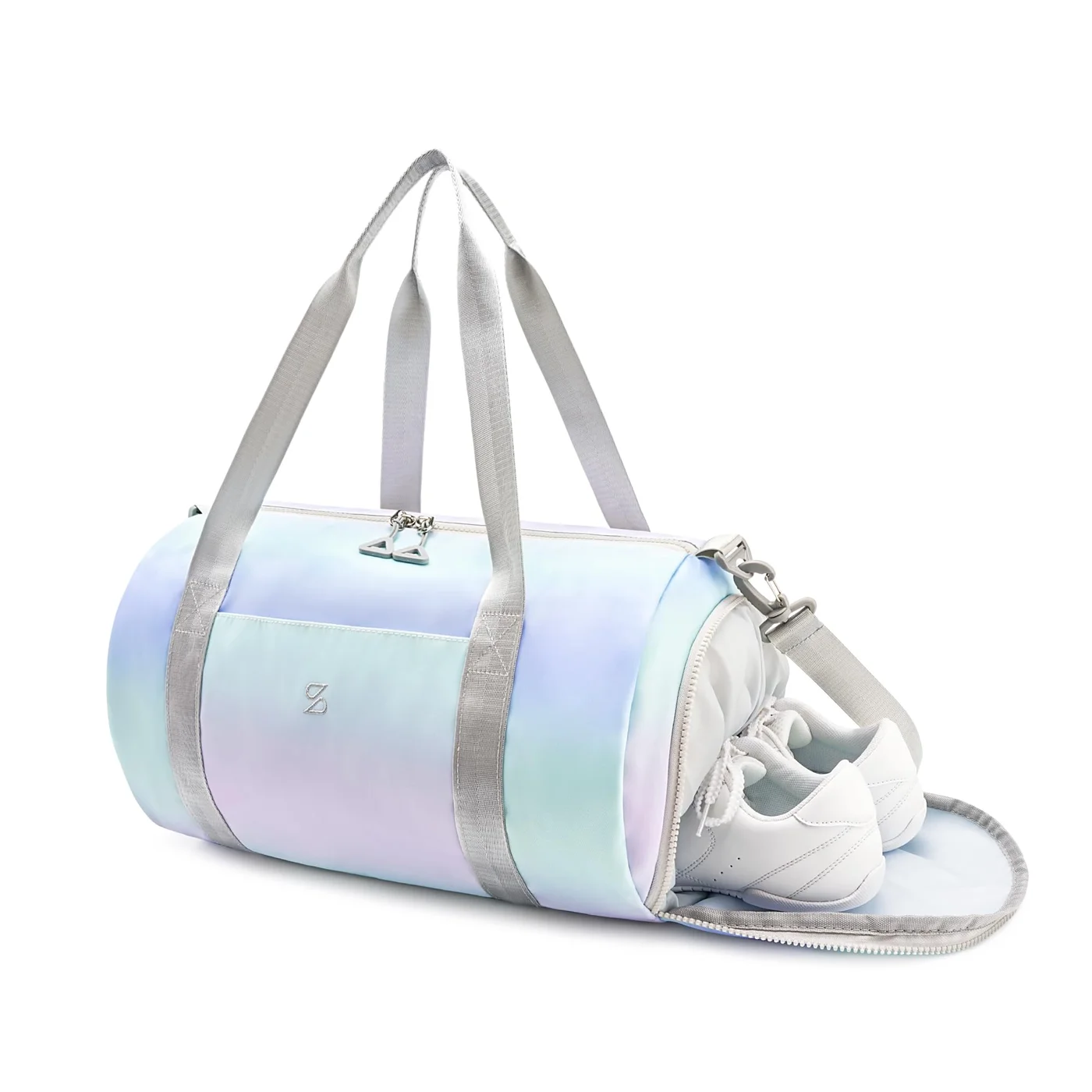 STELLE Dance Duffle Bag for Girls Waterproof Gymnastics Sports Bag with Shoe Compartment (Pink, One Size) onm5o
