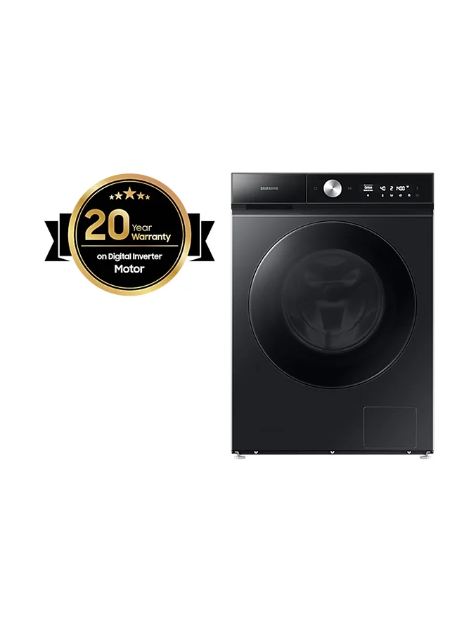 Ultra-HD Front Load Washer Dryer Combo with Digital Inverter Technology (Black, 11.5 kg Washing / 8 kg Drying Capacity) bv55u