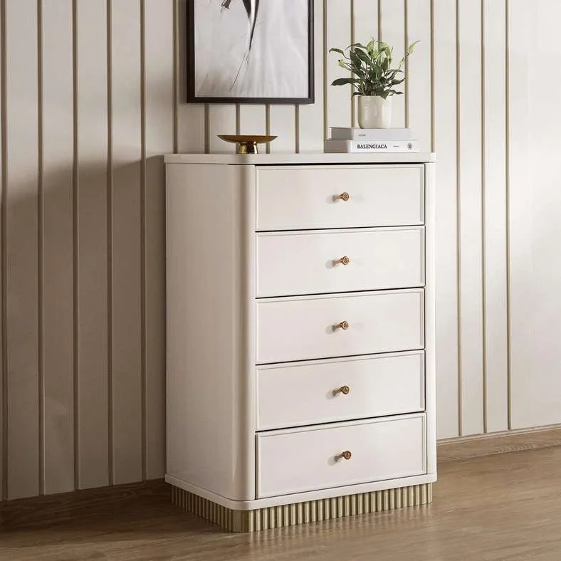 Pan Home Suzie 5-Drawer Chest Storage Organizer (Beige, 1 Unit) q48u8