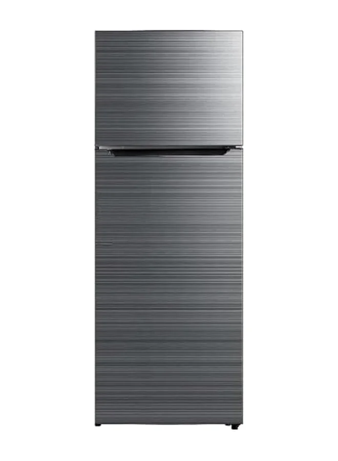 DAEWOO Double Door Top Mount Refrigerator (338L Net Capacity, Inox) with Quick Freeze and Multi-Air Flow Technology a49id