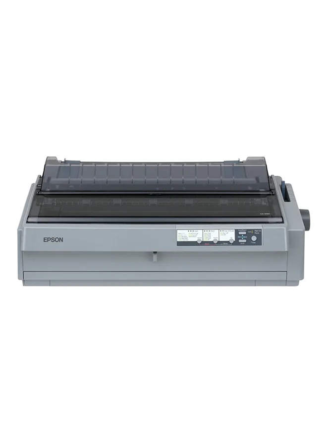 Premium High-Speed Dot Matrix Printer Professional Office Document Printing (Grey) xnodu