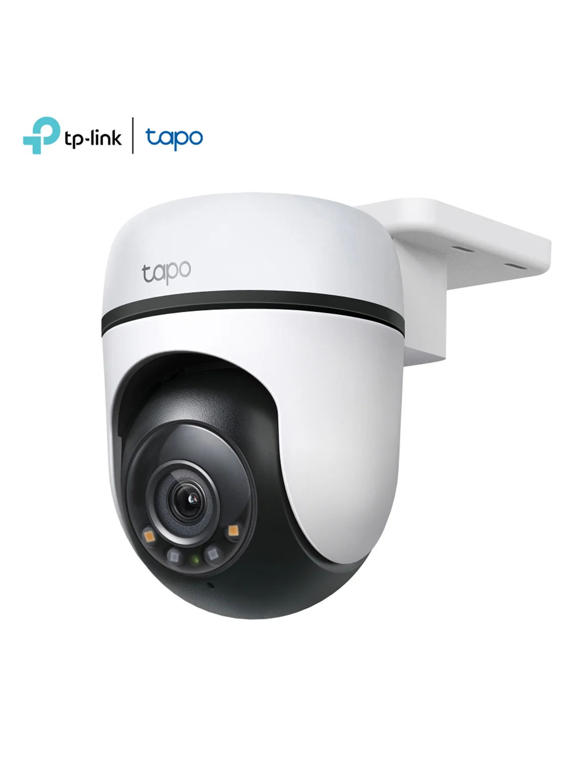 Premium Outdoor Security Wi-Fi Camera 1080p Full HD Pan Tilt Surveillance System with 360 Degree Motion Detection and Night Vision (White) rva9n