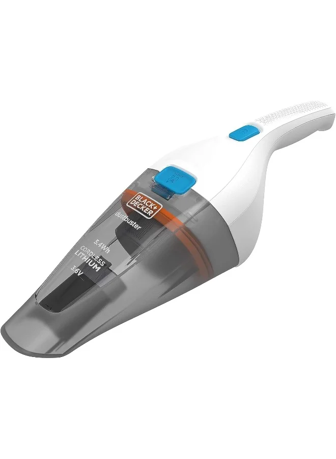 Cordless Handheld Vacuum Cleaner Portable Lightweight Dust Buster for Home and Car (White, 325mL) m2wox