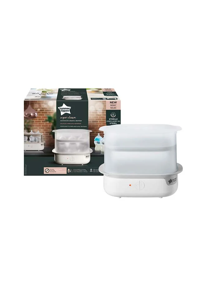 Premium Electric Steam Sterilizer for Baby Feeding Accessories (White, 1 Unit) jvmfq