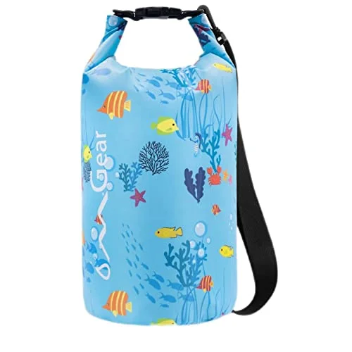 OMGear Waterproof Dry Bag with Phone Pouch Premium Heavy-Duty Storage Sack for Kayaking Boating and Beach Activities (Blue, 2L) gcksf