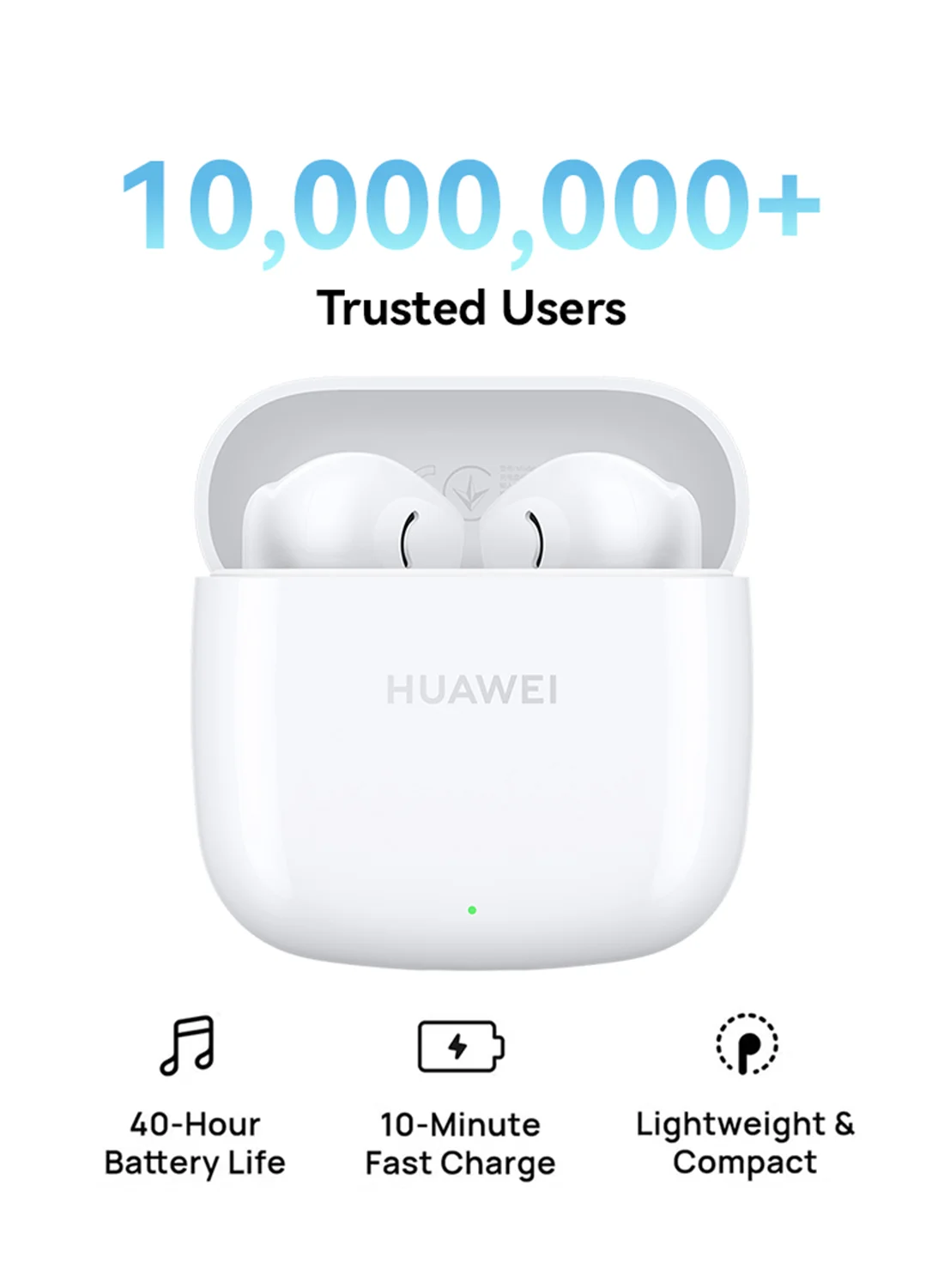 Premium True Wireless In-Ear Earbuds, Bluetooth 5.3 Stereo Headphones, IP54 Water-Resistant, Compact Design (White) o7nzv