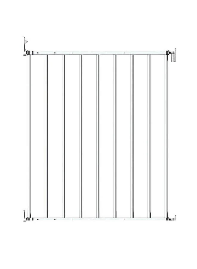 Clippasafe Extendable No Trip Safety Gate Premium Metal Barrier for Kids (White, 75-82 cm) qd6uc