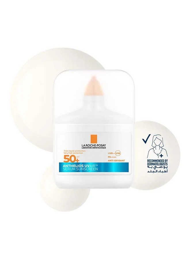Premium Facial Sunscreen Serum SPF 50+ with Niacinamide (50 mL) - Lightweight Invisible Finish for All Skin Types v30st