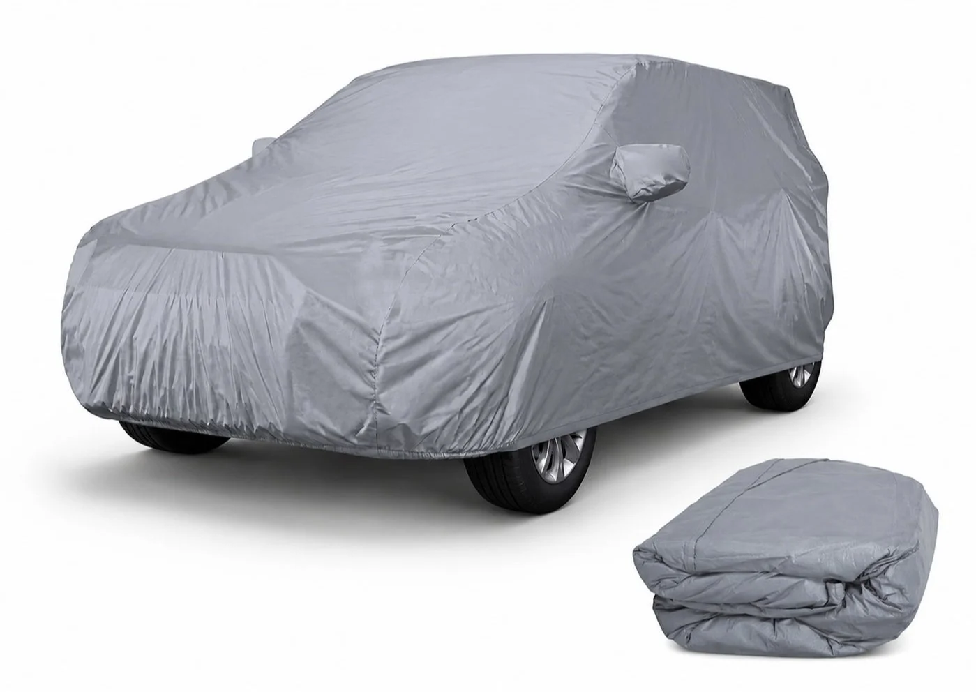 SolidX Car Body Cover for Prado SUV - All-Weather UV Heat Shield & Sand-Proof Outdoor Protection (Universal Fit) 2llwv