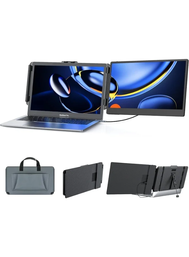 Portable Laptop Screen Extender 14-inch FHD 1080P IPS Monitor with Kickstand (Type-C, Slim Design) pb33w