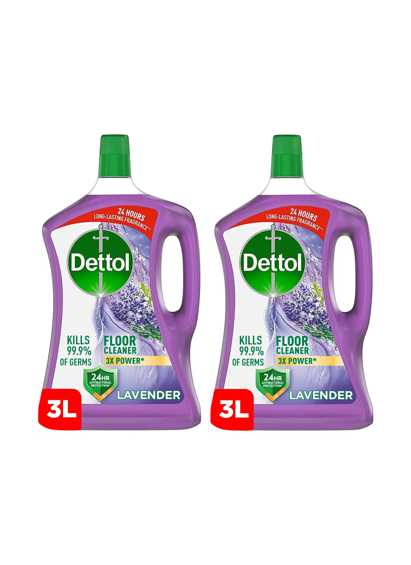 Premium Lavender Antibacterial Floor Cleaner Liquid (2 x 3L) 97dpc