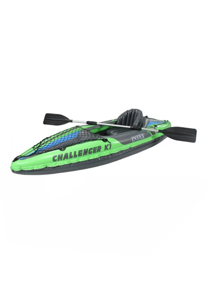 Inflatable Kayak Set with Paddle and Pump (274 cm x 76 cm, Single Person) l1kj1