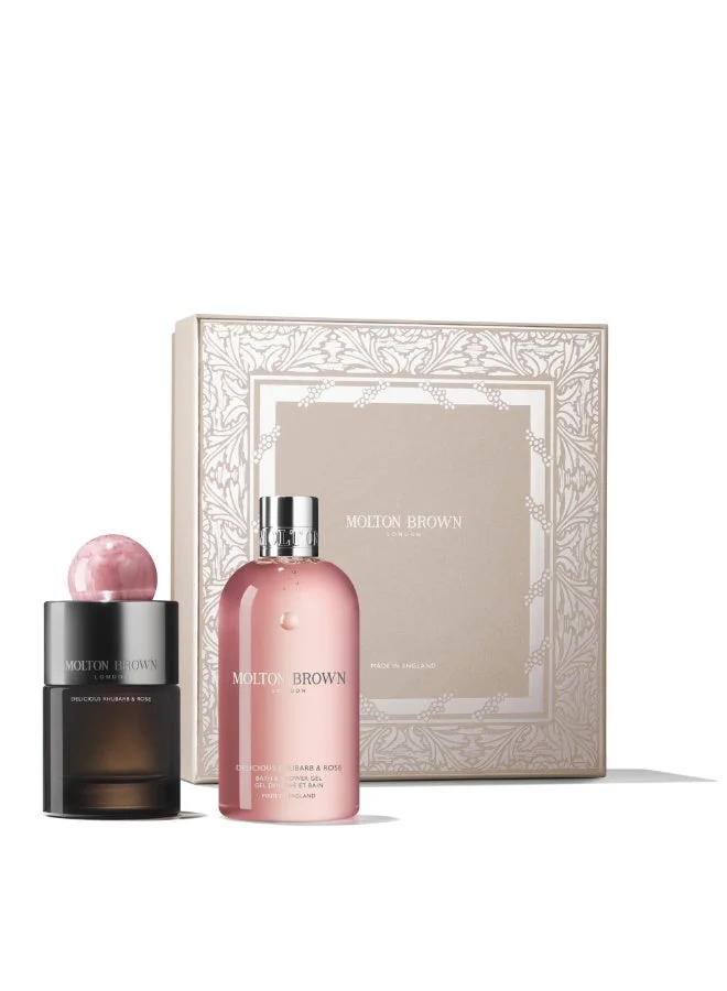 Premium Rhubarb & Rose Fragrance Collection (All Skin Types, 100 mL) ncczz