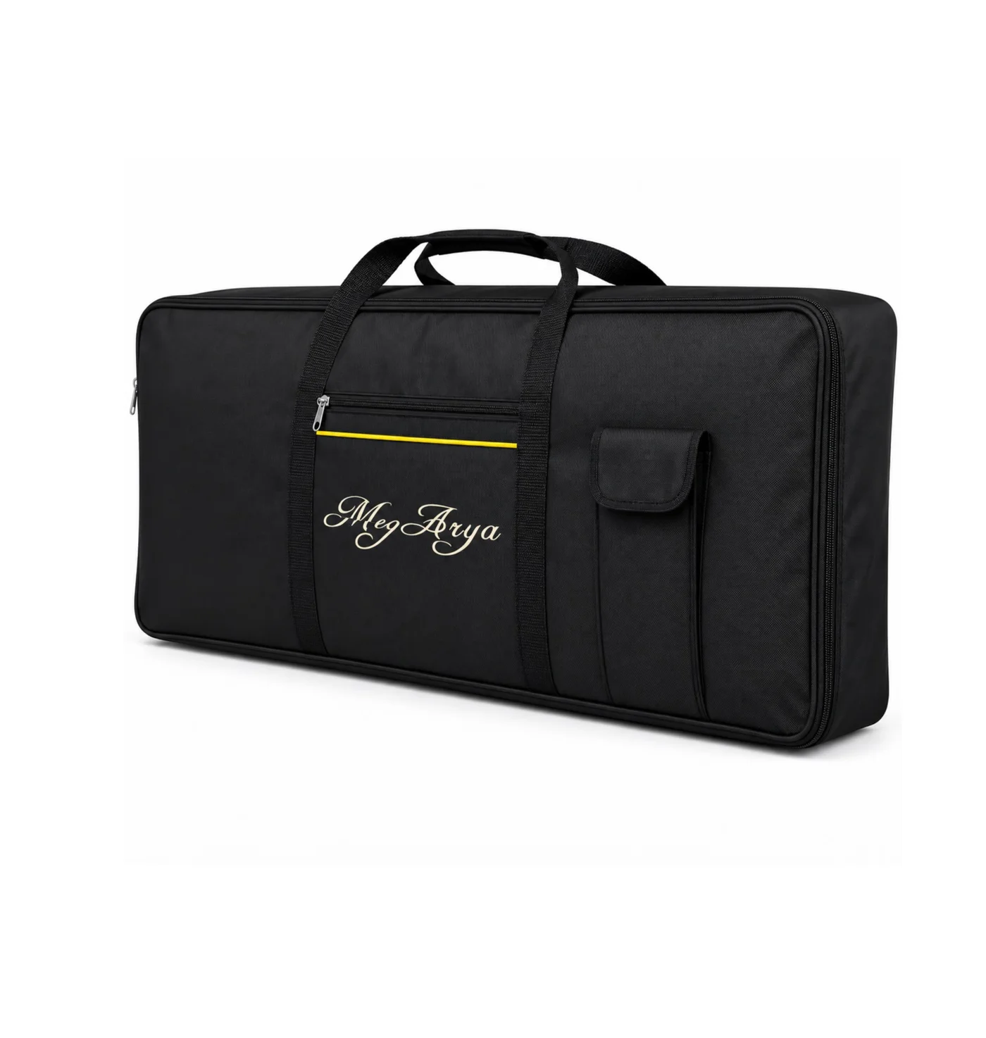 Megarya 88-Key Digital Piano Keyboard Gig Bag, Heavy-Duty Padded Carrying Case with Storage Pocket (Black, 135 cm) 28rwr