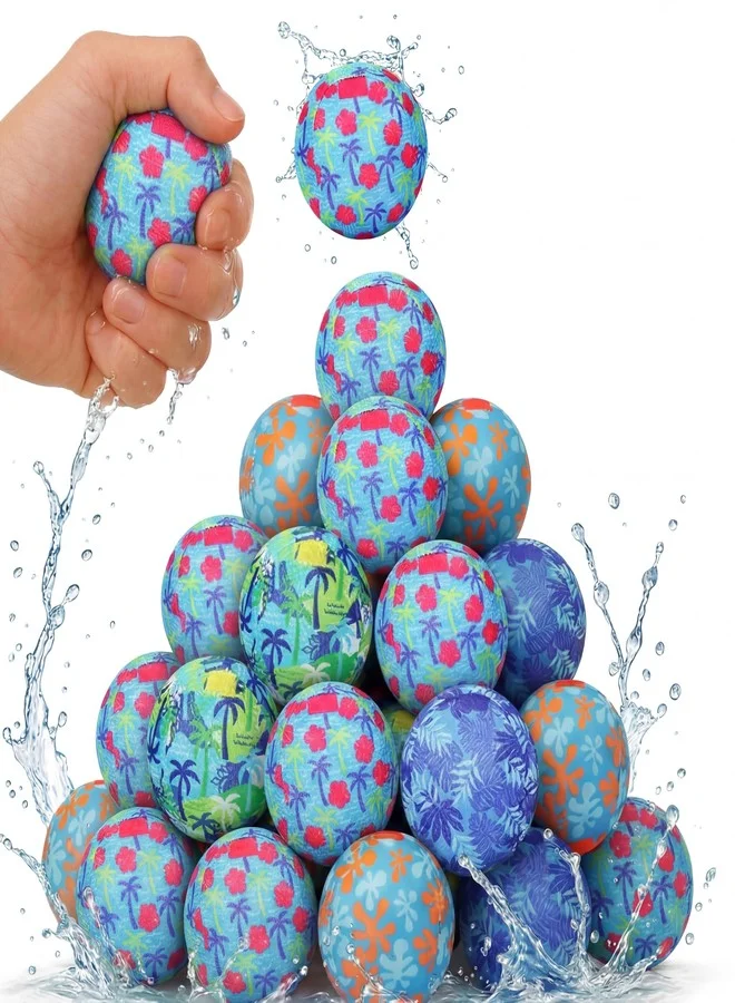 Water Splash Balls Reusable Absorbent Pool Toys for Summer Beach Party Games (48 Pieces, 5 cm) gqvot