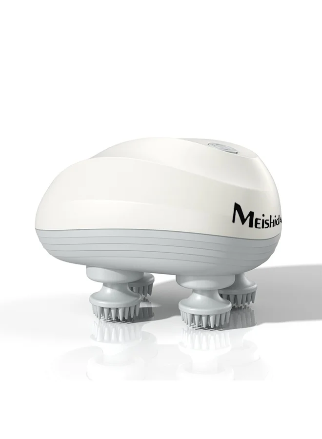 Meishida Electric Scalp Massager Waterproof Portable Deep Tissue Head Relaxation Tool (1 Unit) iocik