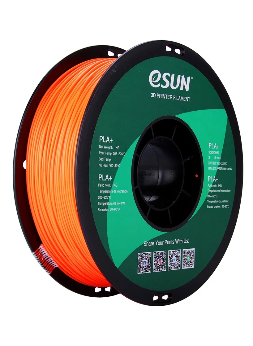 Premium PLA+ 3D Printer Filament 1.75 mm High-Precision Printing Material (Orange, 1 kg) h0a85