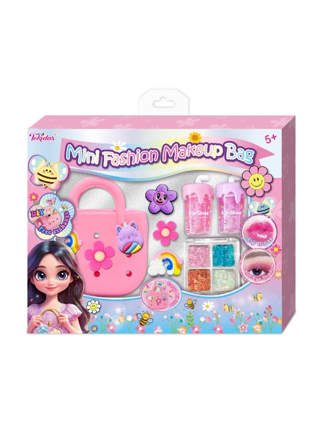 Tokidas Mini Fashion Makeup Bag Premium Portable Cosmetic Organizer for Travel (Small, 15 cm x 10 cm x 5 cm) anf0t