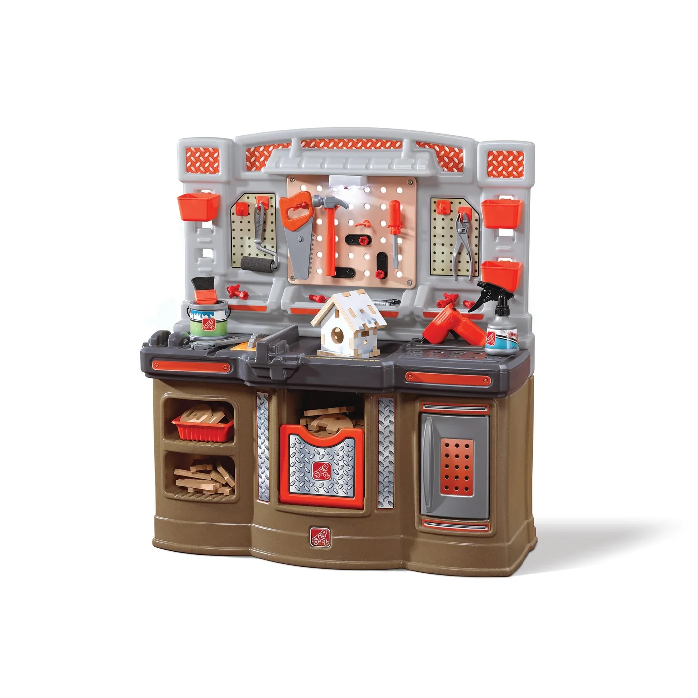 Premium Kids Tool Bench Workshop Set, Interactive Construction Play Station with 45 Piece Accessory Kit, Durable Plastic Construction for Toddlers (45 Pieces) 54ch4