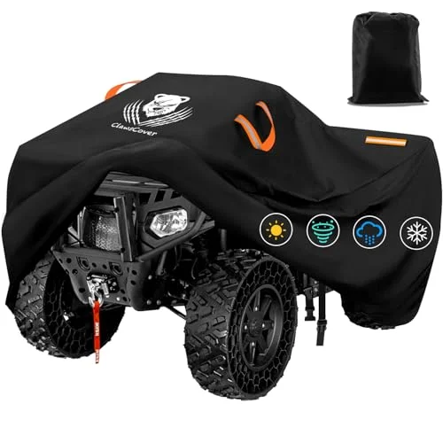 ClawsCover ATV Quad Cover Heavy Duty Waterproof Oxford Cloth All-Weather Protection (XXL Plus, 224 cm) e9x2y