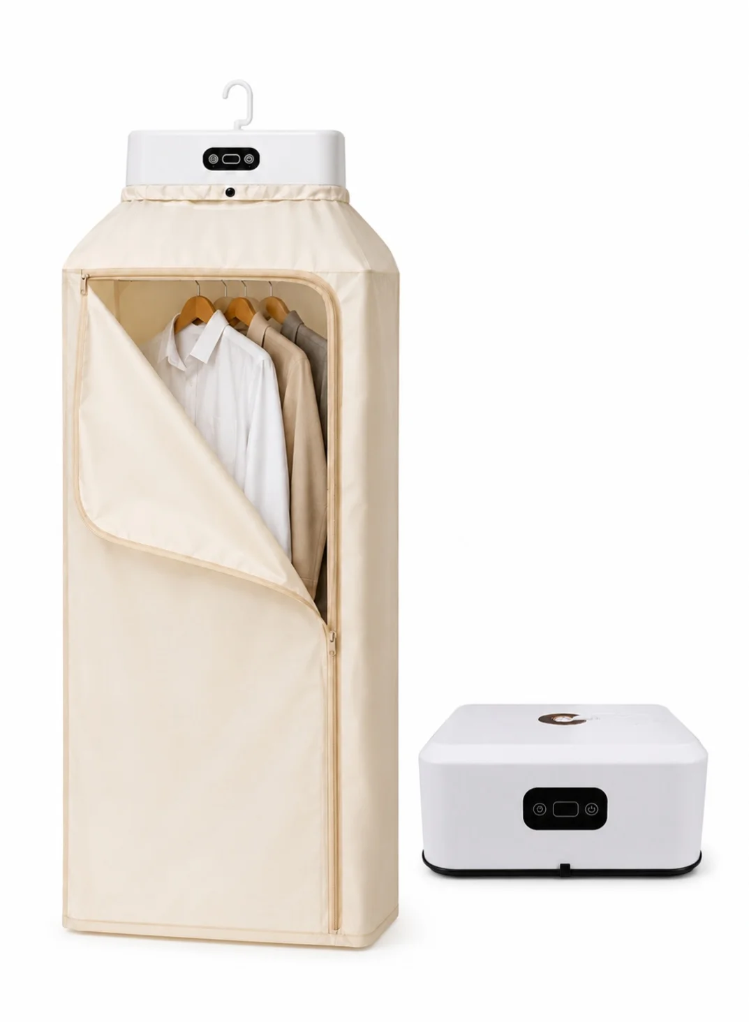 Toshionics Portable Foldable Electric Dryer Machine with Heating Bag, Compact Laundry Drying Rack for Delicate Clothes and Baby Garments (White, 1 Unit) 84poh