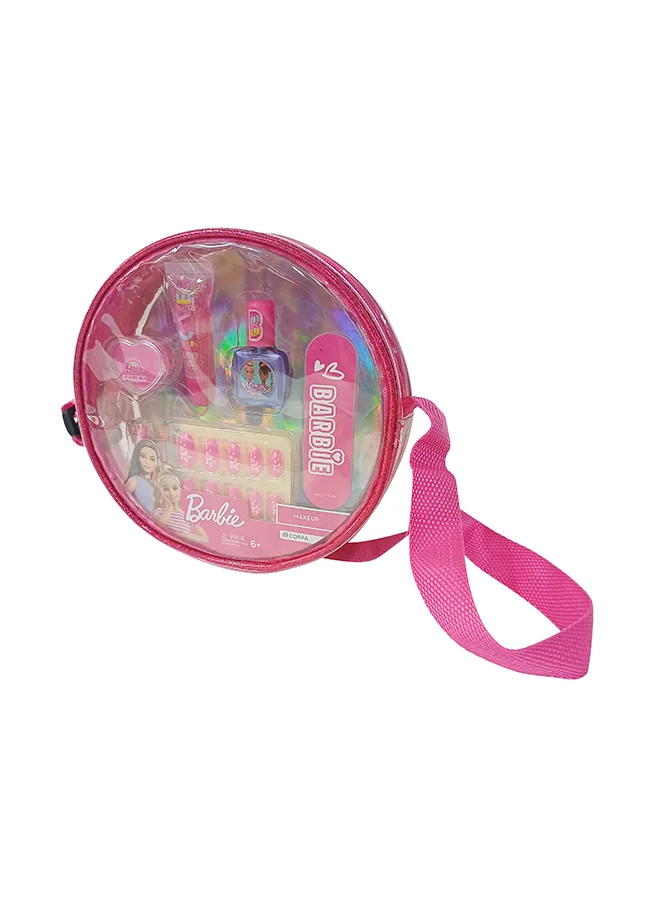 Fashion Doll Makeup Set with PVC Handbag Premium Pretend Play Cosmetic Kit for Kids 8aigp