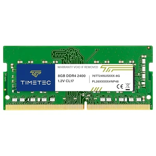 Premium 8GB DDR4 2400MHz SODIMM Laptop RAM Memory Module (260-Pin, CL17, Non-ECC, Unbuffered) for Notebook and Mini PC djatx