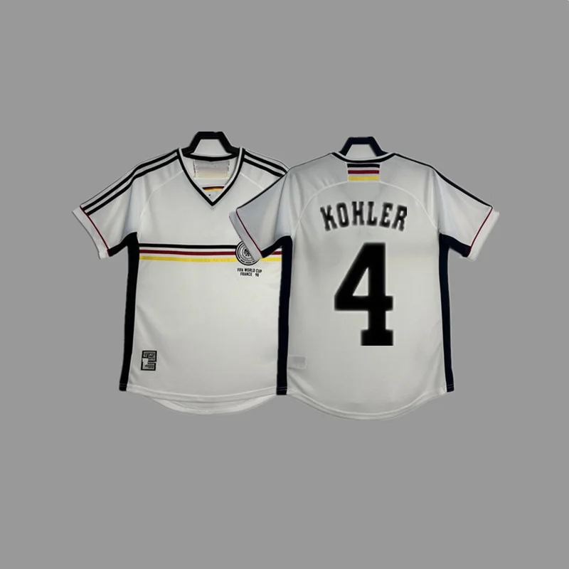 Germany Retro Football Jersey Classic Nostalgic Home Team Soccer Shirt (Adult, Unisex) yvsfv