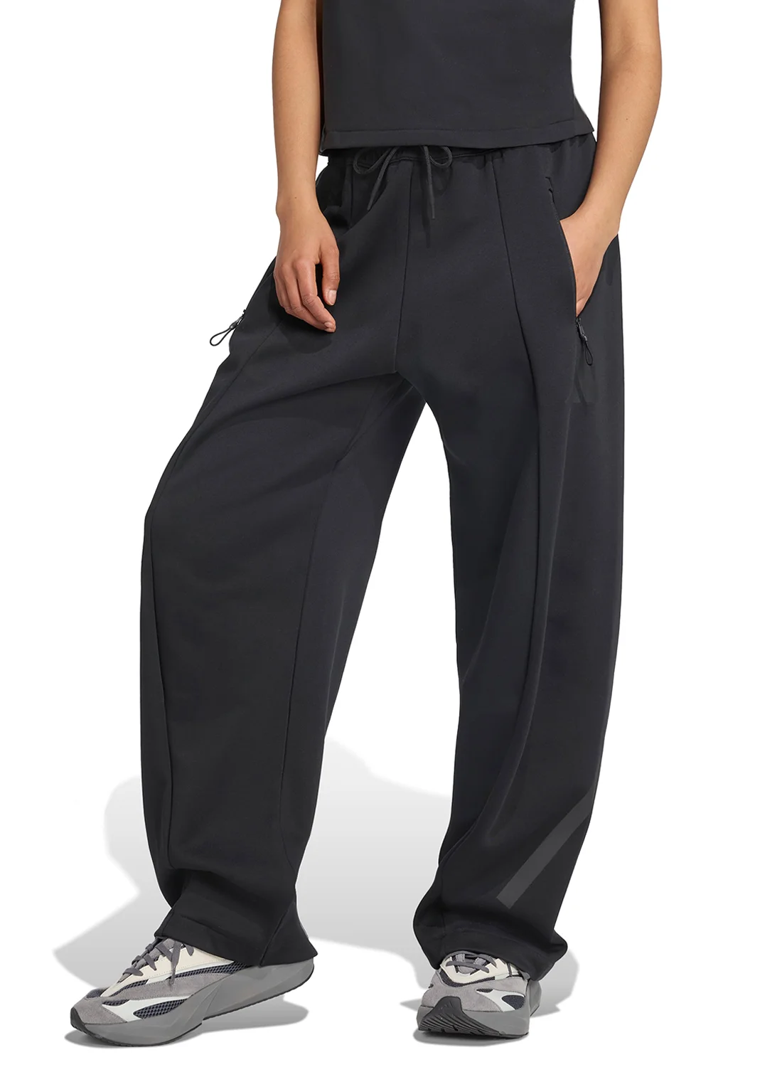 Sport Open-Hem Sweatpants Premium Athletic Joggers for Men (Black, Large) sarne