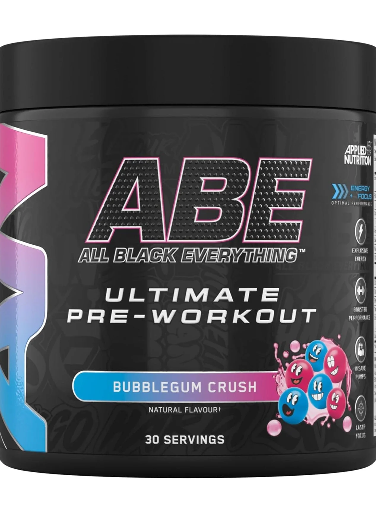 Applied Nutrition ABE Ultimate Pre-Workout Energy Supplement (Bubblegum Crush, 30 Servings) lov64