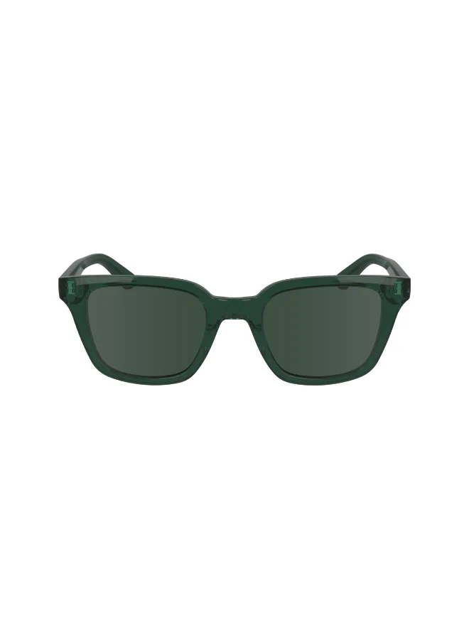 Premium Full Rim Injected Sunglasses for Men and Women (Green, 49mm) fv6mz