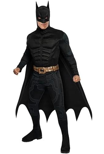 Premium Dark Knight Hero Costume for Adults (Black, Medium) t38wq