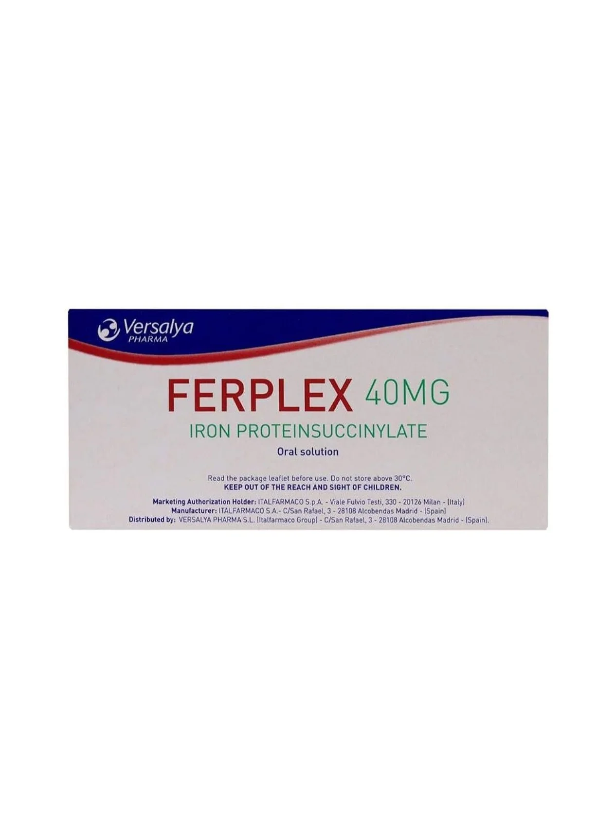 Versalya PHARMA Iron Proteinsuccinylate Oral Solution (40mg, 10 Vials) v8azd