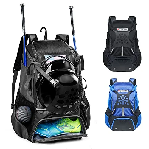 VIGEGARI Baseball Backpack for Softball Equipment Storage (Large Capacity, Black) gp8u1